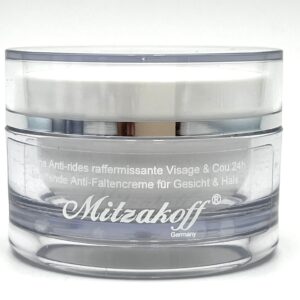 CRÈME ANTI-RIDES RAFFERMISSANTE VISAGE & COU 24h von Kayi Mitzakoff – straffende Anti-Faltencreme für Gesicht und Hals, sanfte Alternative zur Botulinum-Unterspritzung, mit Acetyl Hexapeptide-S, intensive Feuchtigkeits- und Pflegeformel